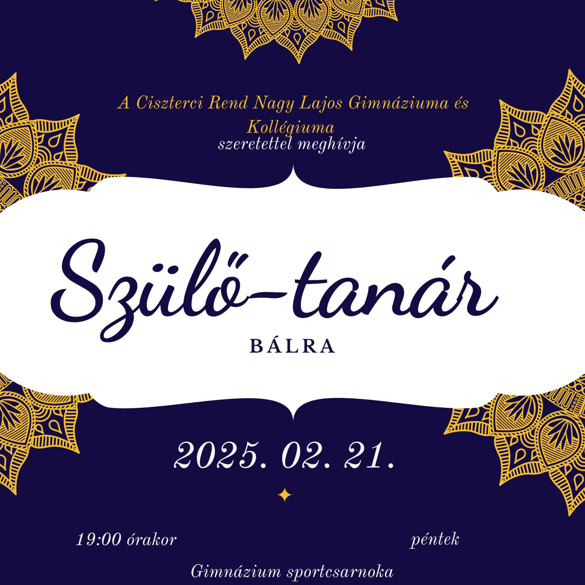 Szülő-tanár bál