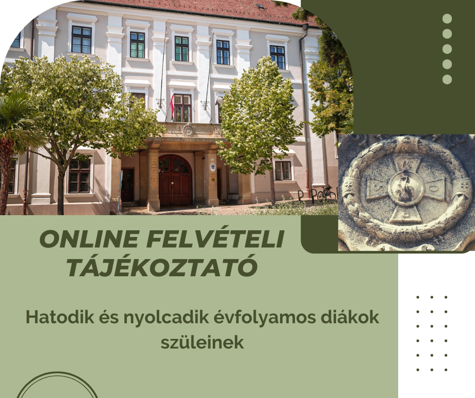 Online felvételi tájékoztató