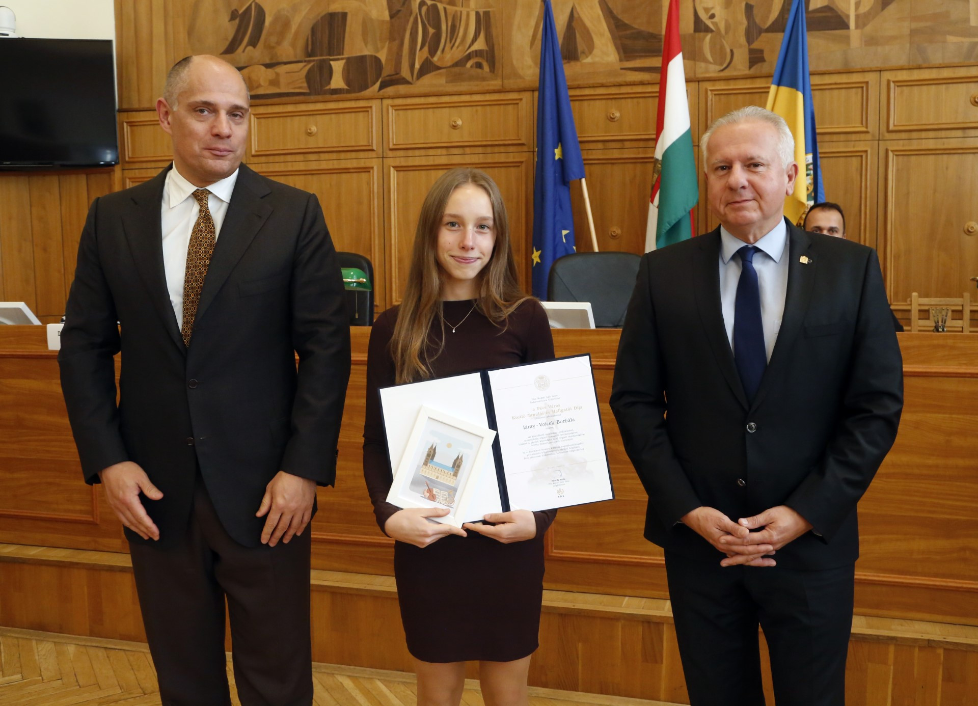 Járay-Vojcek Borbála Pécs város kiváló tanulója lett