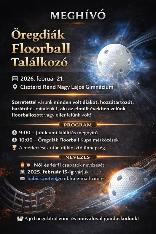 Floorball találkozó a gimnáziumban