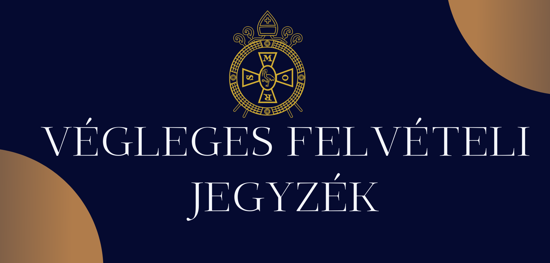 Végleges felvételi jegyzék