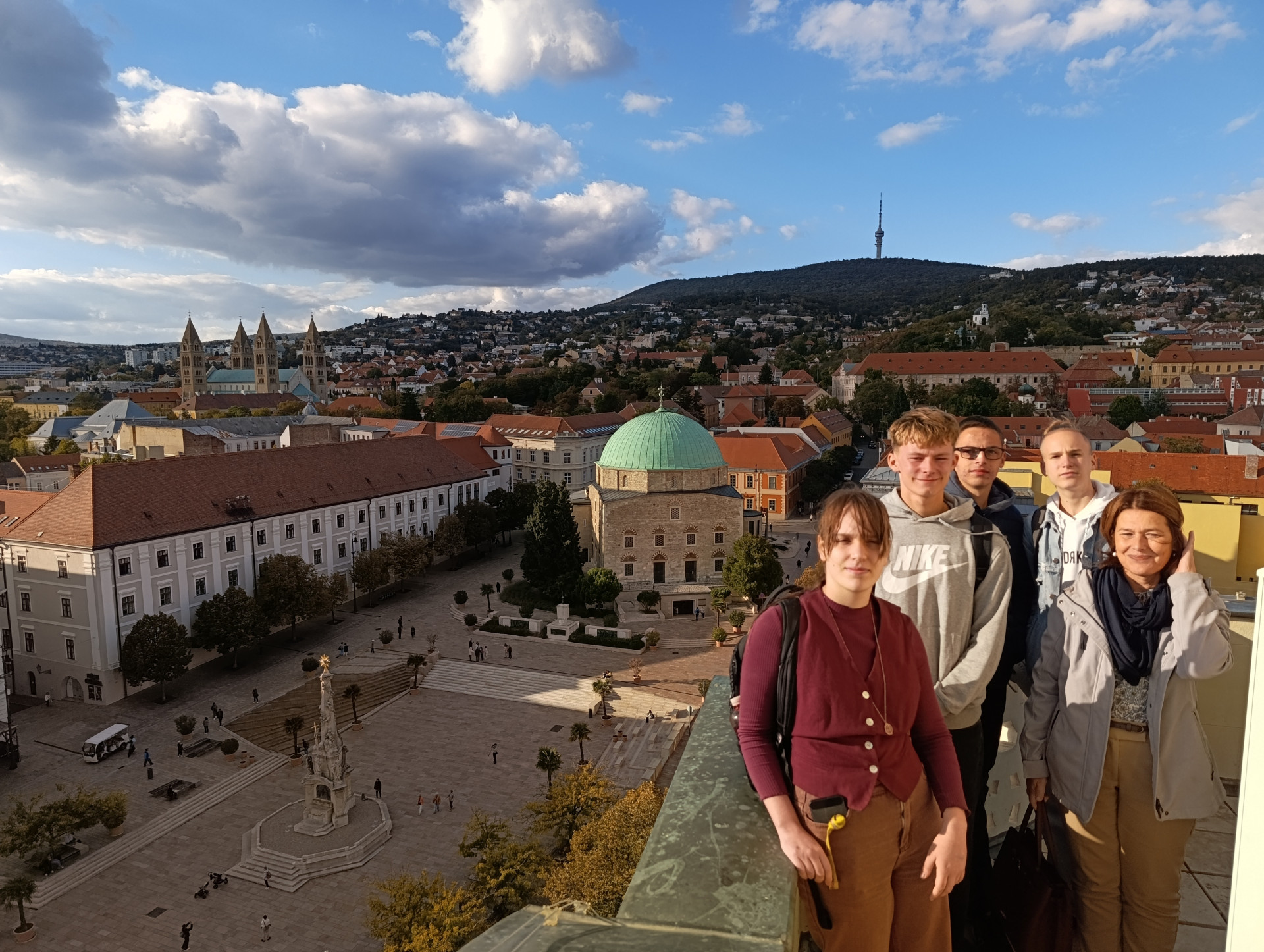 Pécs madártávlatból – különleges jutalom a kvízverseny diákjainak