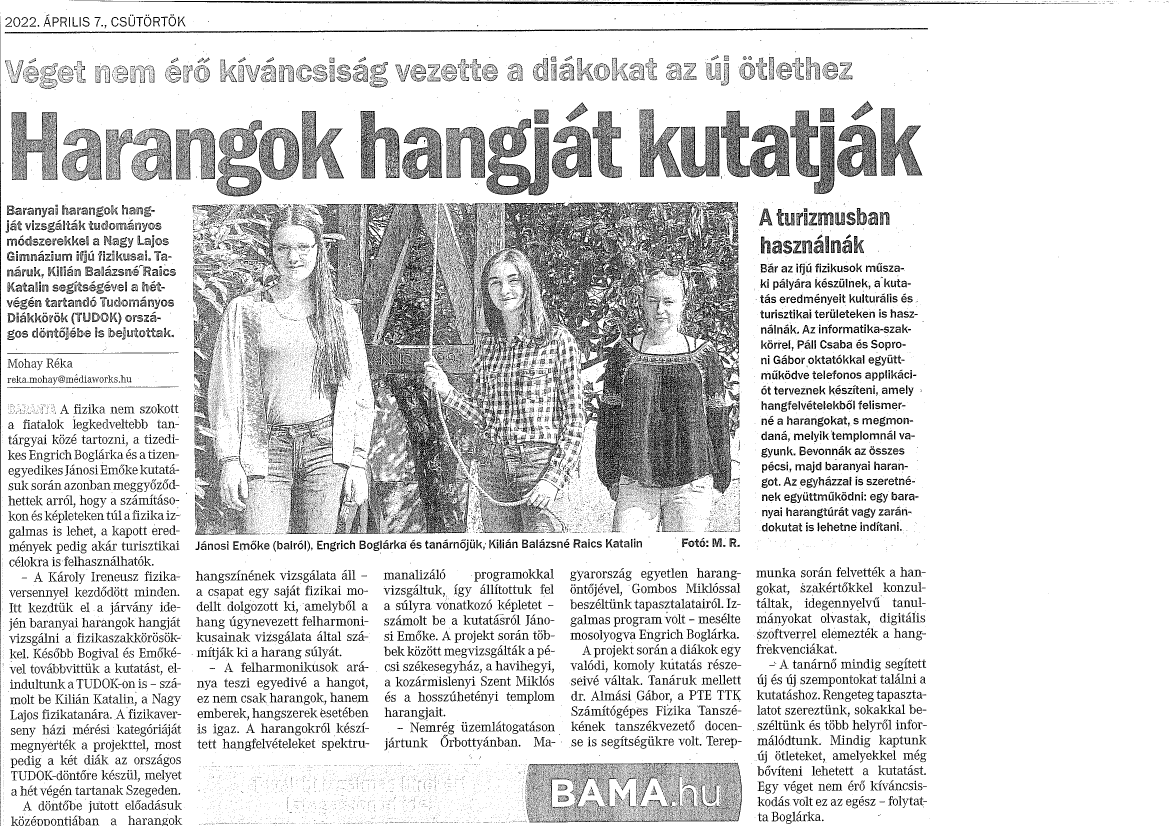 Harangok hangját kutatják
