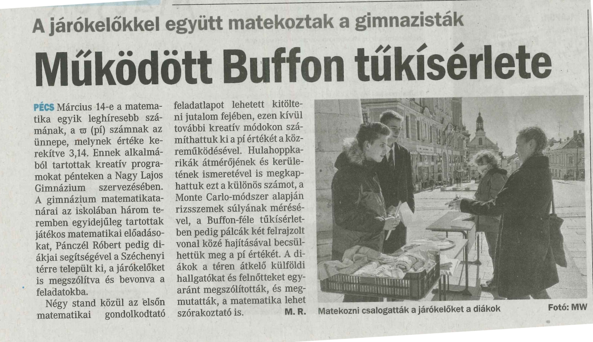 Működött Buffon tűkísérlete